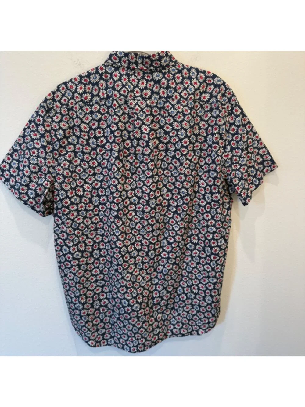 J Crew Men’s Classic Organic Cotton Button Down Preppy Floral Shirt Large